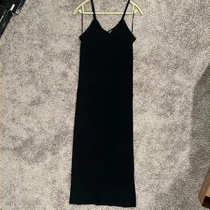 Midi Length Black Dress